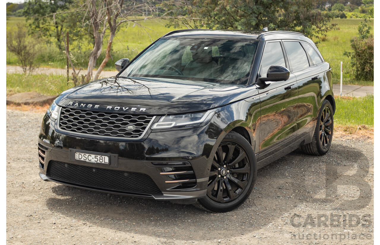 09/2017 Range Rover Velar D300 R-Dynamic SE (AWD) MY18 4D Wagon Santorini Black Turbo Diesel 3.0L