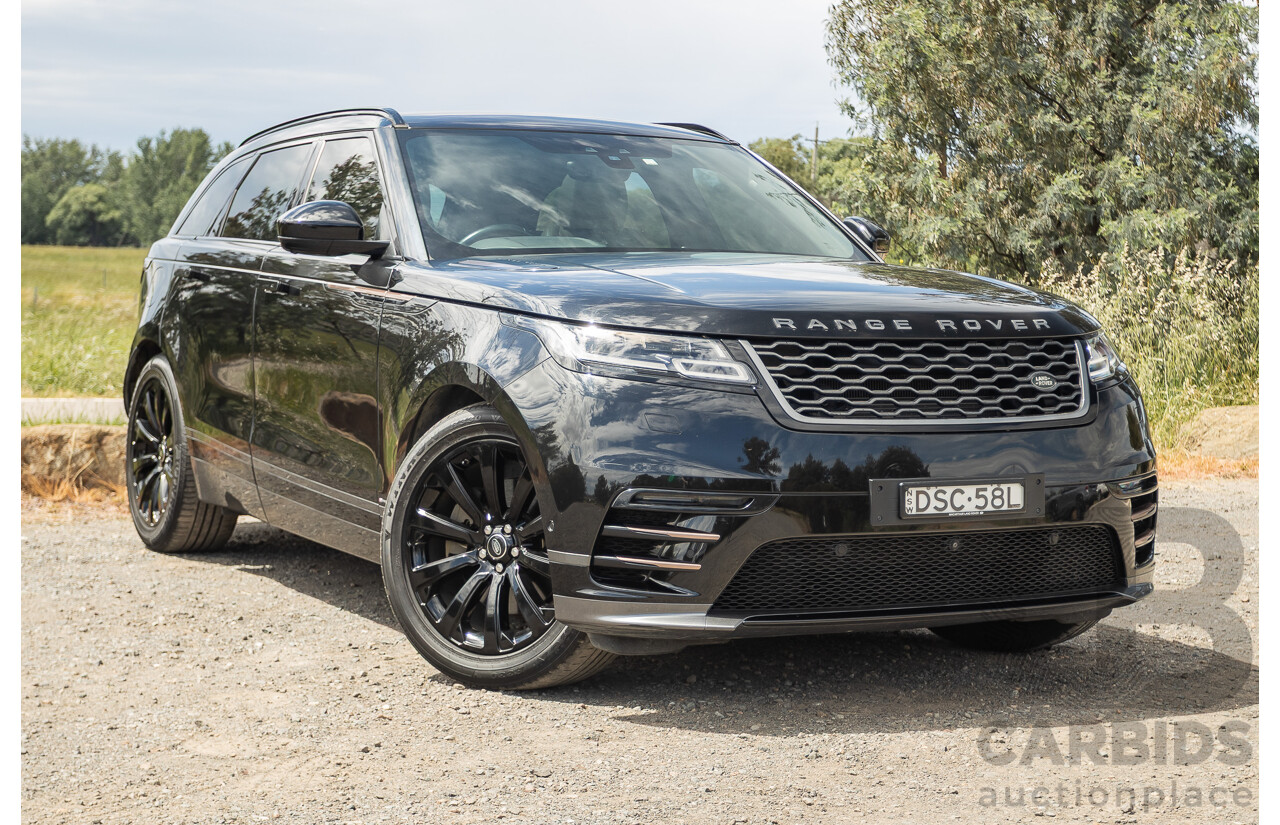 09/2017 Range Rover Velar D300 R-Dynamic SE (AWD) MY18 4D Wagon Santorini Black Turbo Diesel 3.0L