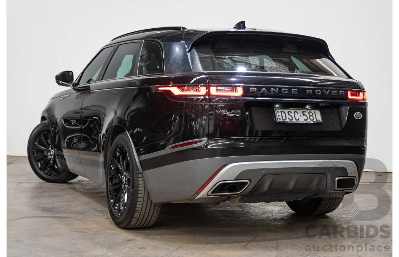 09/2017 Range Rover Velar D300 R-Dynamic SE (AWD) MY18 4D Wagon Santorini Black Turbo Diesel 3.0L