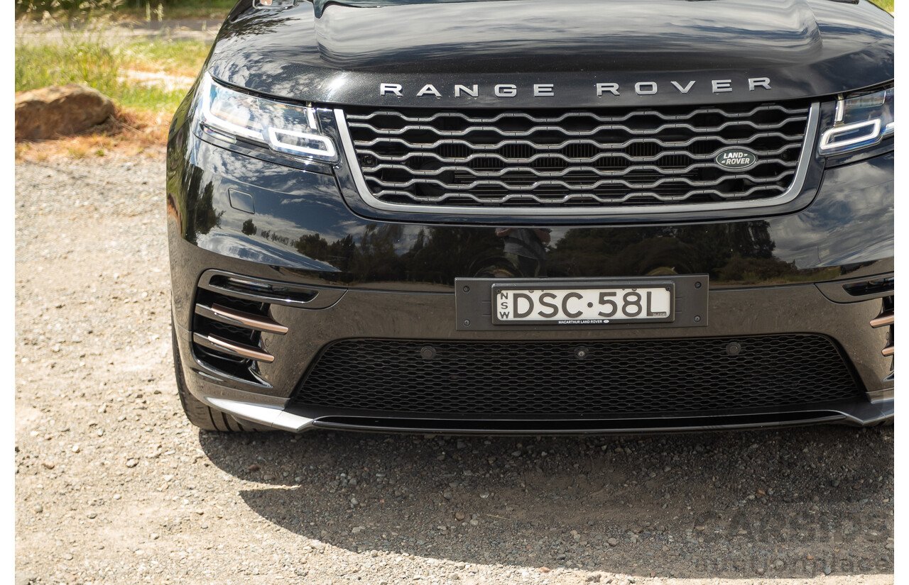 09/2017 Range Rover Velar D300 R-Dynamic SE (AWD) MY18 4D Wagon Santorini Black Turbo Diesel 3.0L