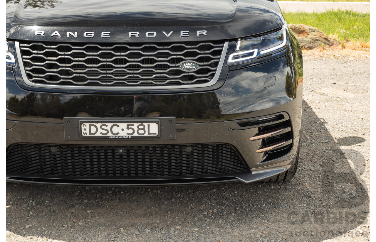 09/2017 Range Rover Velar D300 R-Dynamic SE (AWD) MY18 4D Wagon Santorini Black Turbo Diesel 3.0L
