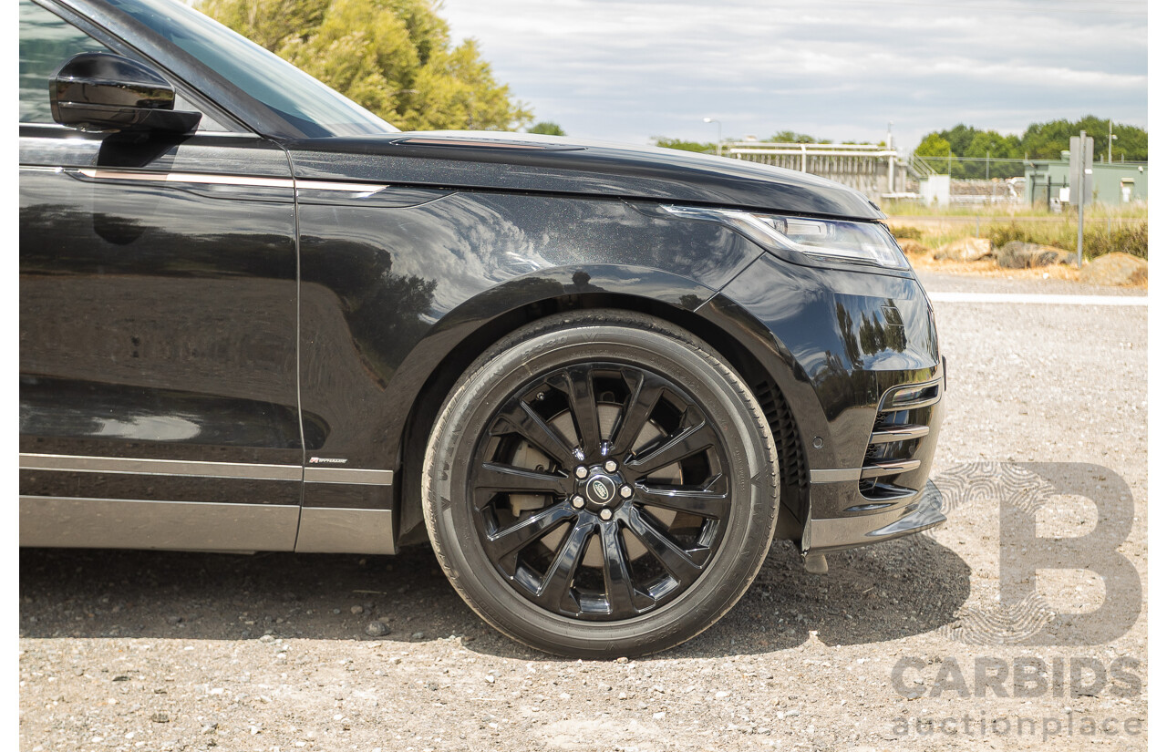 09/2017 Range Rover Velar D300 R-Dynamic SE (AWD) MY18 4D Wagon Santorini Black Turbo Diesel 3.0L