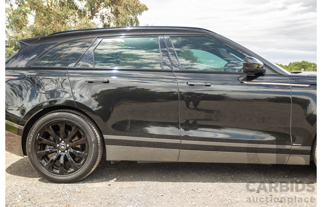 09/2017 Range Rover Velar D300 R-Dynamic SE (AWD) MY18 4D Wagon Santorini Black Turbo Diesel 3.0L