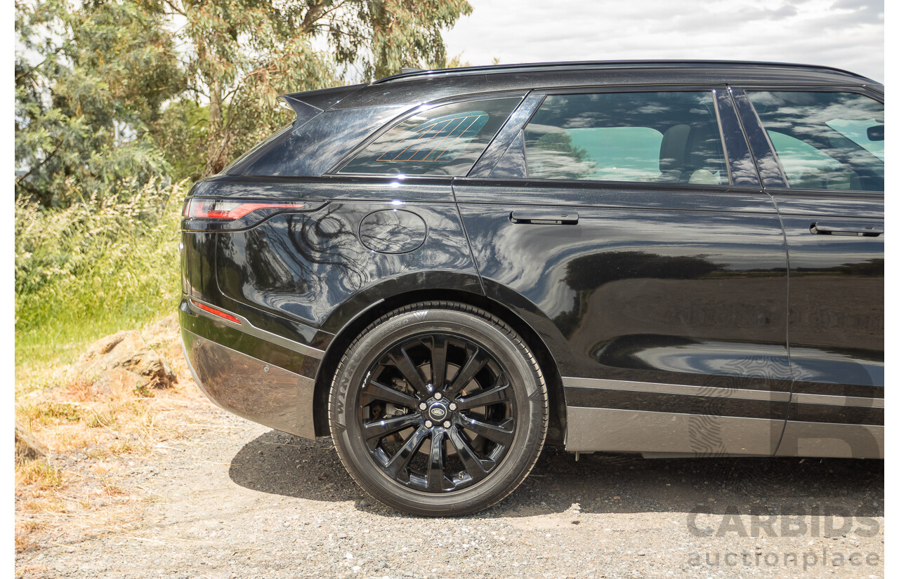 09/2017 Range Rover Velar D300 R-Dynamic SE (AWD) MY18 4D Wagon Santorini Black Turbo Diesel 3.0L