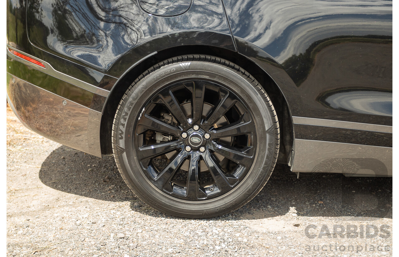 09/2017 Range Rover Velar D300 R-Dynamic SE (AWD) MY18 4D Wagon Santorini Black Turbo Diesel 3.0L
