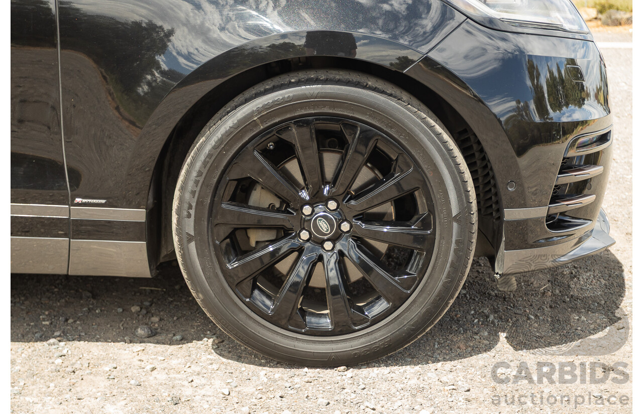 09/2017 Range Rover Velar D300 R-Dynamic SE (AWD) MY18 4D Wagon Santorini Black Turbo Diesel 3.0L