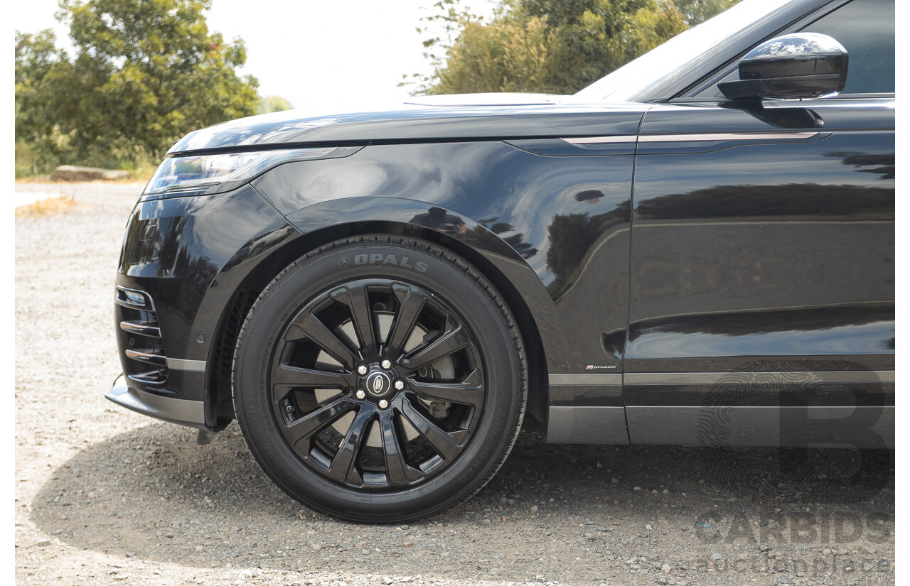 09/2017 Range Rover Velar D300 R-Dynamic SE (AWD) MY18 4D Wagon Santorini Black Turbo Diesel 3.0L
