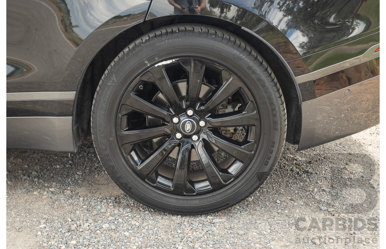 09/2017 Range Rover Velar D300 R-Dynamic SE (AWD) MY18 4D Wagon Santorini Black Turbo Diesel 3.0L