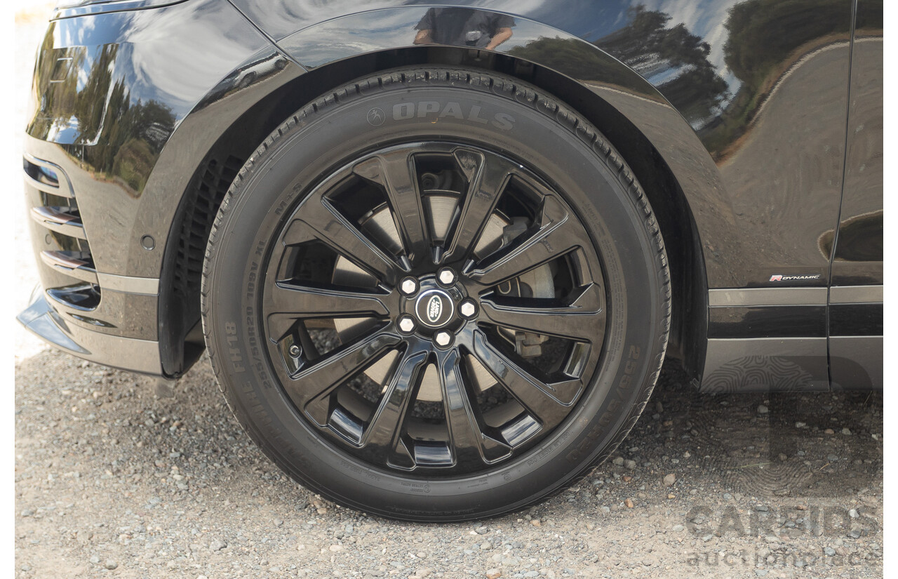 09/2017 Range Rover Velar D300 R-Dynamic SE (AWD) MY18 4D Wagon Santorini Black Turbo Diesel 3.0L