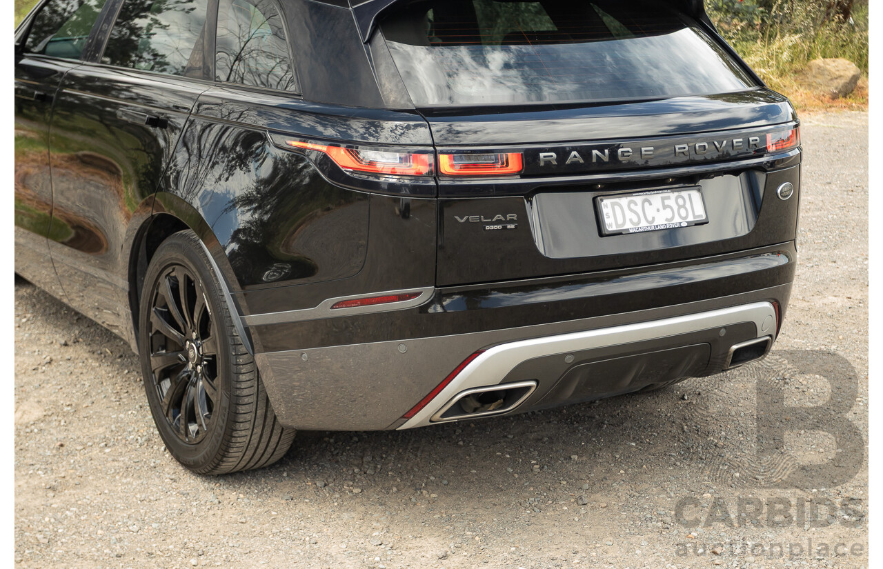 09/2017 Range Rover Velar D300 R-Dynamic SE (AWD) MY18 4D Wagon Santorini Black Turbo Diesel 3.0L