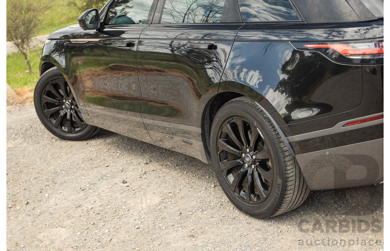 09/2017 Range Rover Velar D300 R-Dynamic SE (AWD) MY18 4D Wagon Santorini Black Turbo Diesel 3.0L