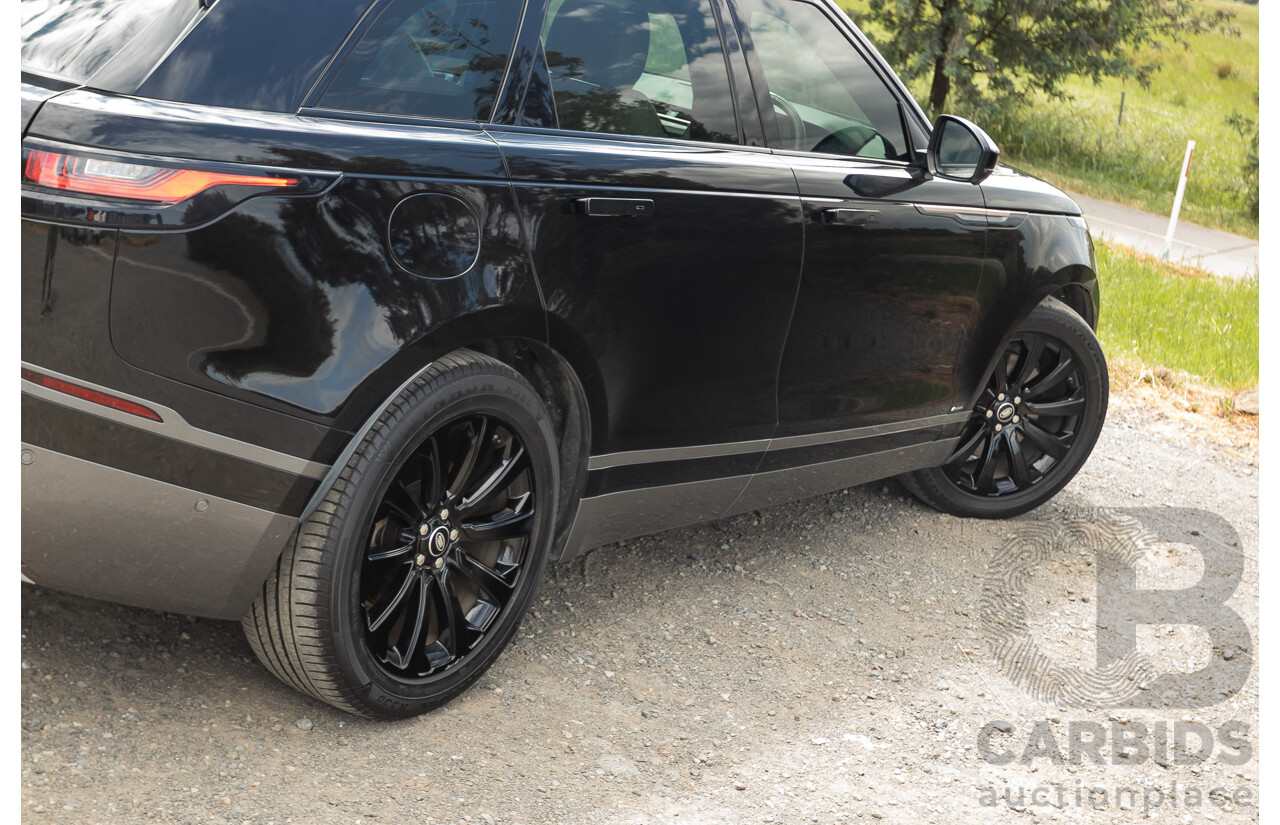 09/2017 Range Rover Velar D300 R-Dynamic SE (AWD) MY18 4D Wagon Santorini Black Turbo Diesel 3.0L