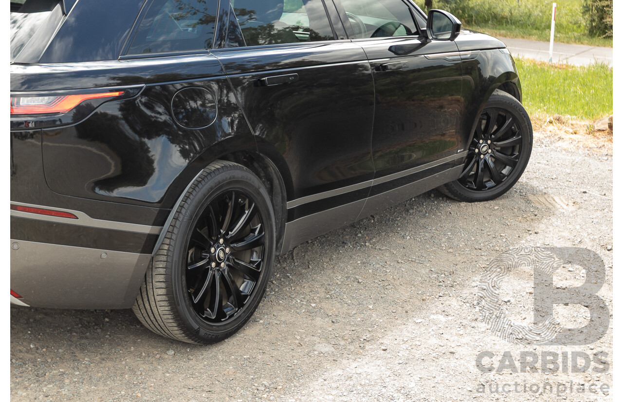 09/2017 Range Rover Velar D300 R-Dynamic SE (AWD) MY18 4D Wagon Santorini Black Turbo Diesel 3.0L
