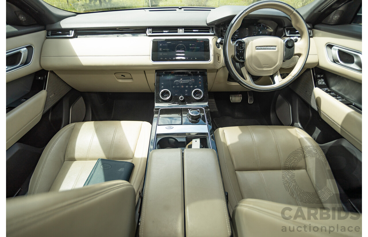 09/2017 Range Rover Velar D300 R-Dynamic SE (AWD) MY18 4D Wagon Santorini Black Turbo Diesel 3.0L