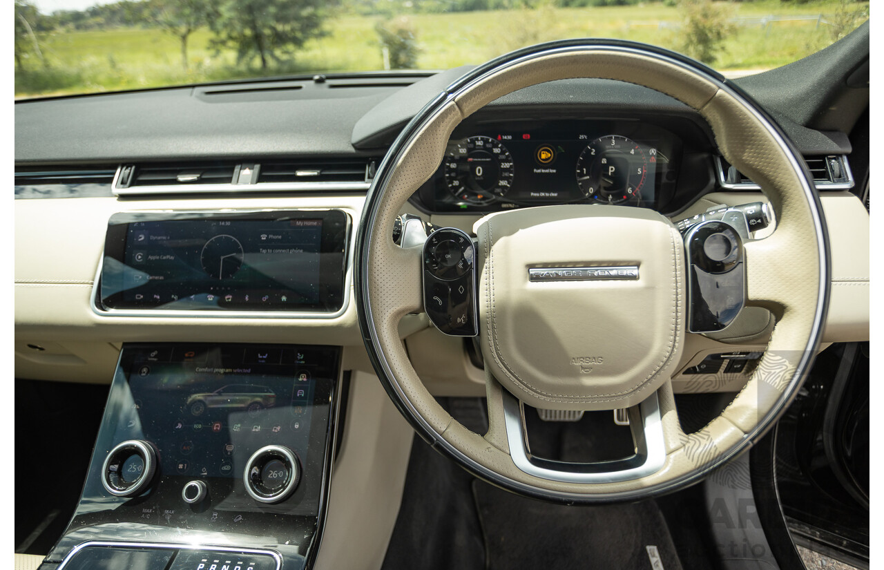 09/2017 Range Rover Velar D300 R-Dynamic SE (AWD) MY18 4D Wagon Santorini Black Turbo Diesel 3.0L