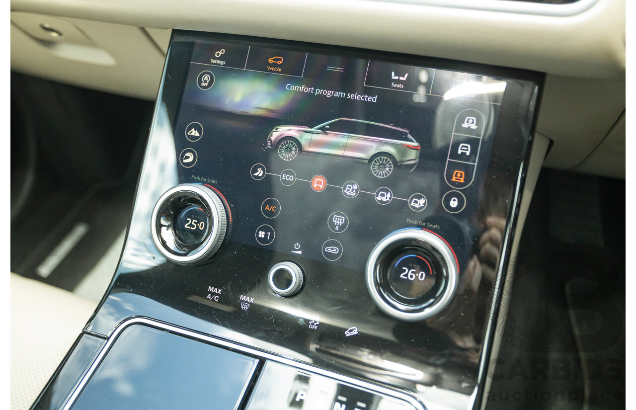 09/2017 Range Rover Velar D300 R-Dynamic SE (AWD) MY18 4D Wagon Santorini Black Turbo Diesel 3.0L