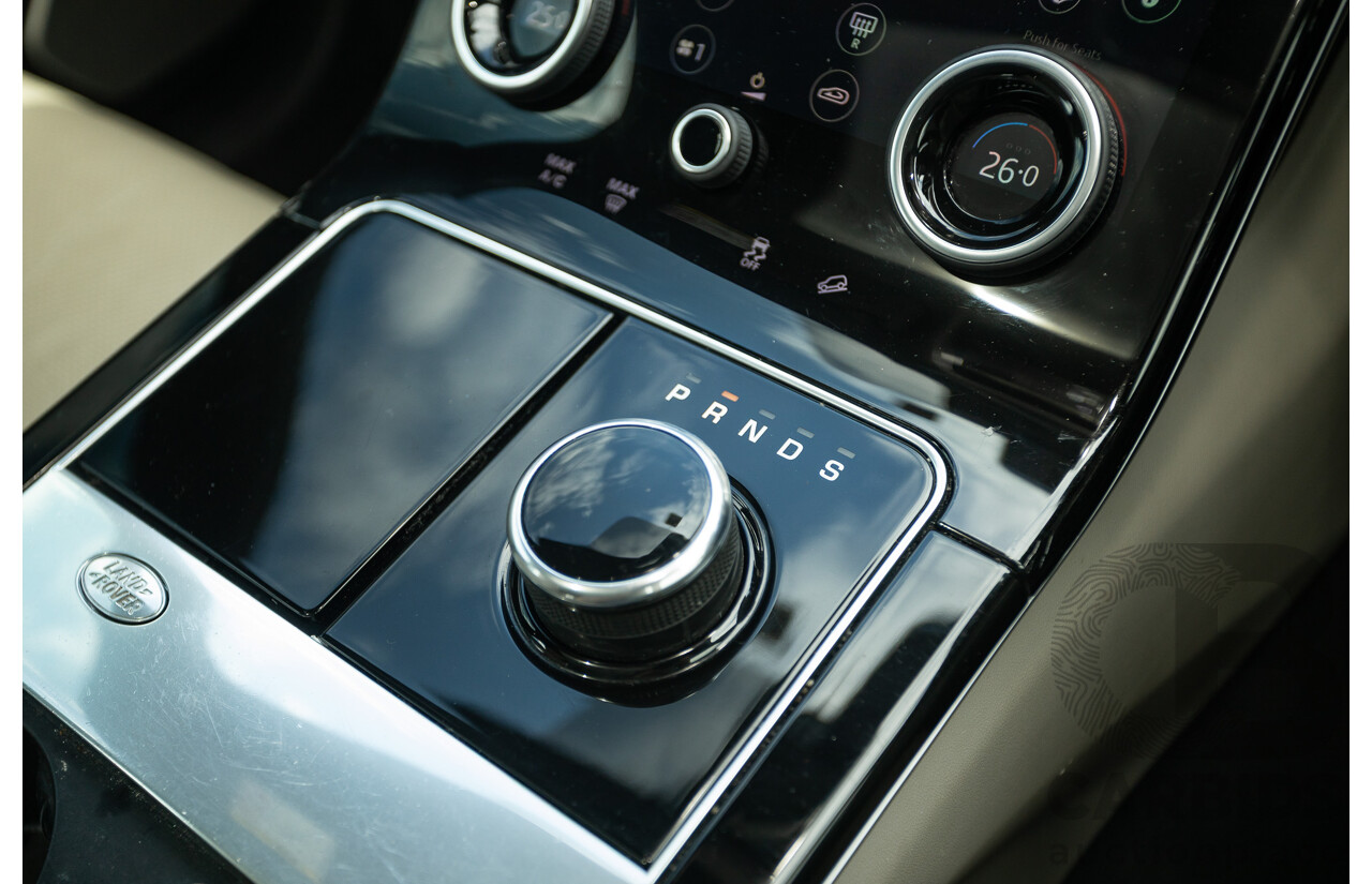 09/2017 Range Rover Velar D300 R-Dynamic SE (AWD) MY18 4D Wagon Santorini Black Turbo Diesel 3.0L