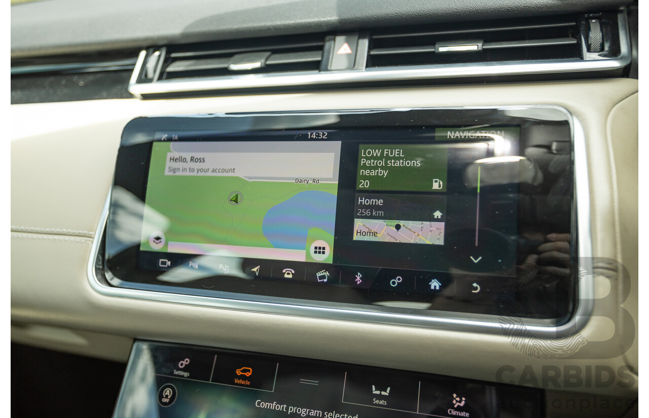 09/2017 Range Rover Velar D300 R-Dynamic SE (AWD) MY18 4D Wagon Santorini Black Turbo Diesel 3.0L