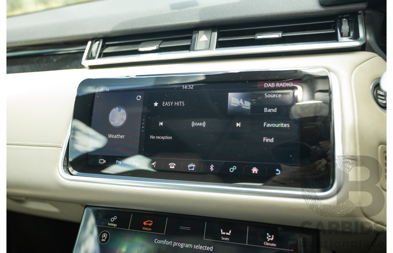 09/2017 Range Rover Velar D300 R-Dynamic SE (AWD) MY18 4D Wagon Santorini Black Turbo Diesel 3.0L