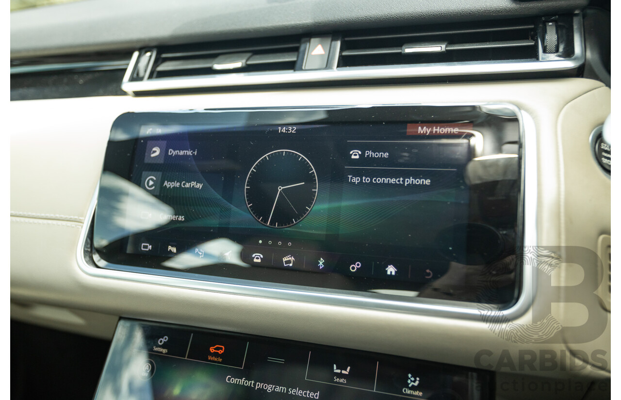 09/2017 Range Rover Velar D300 R-Dynamic SE (AWD) MY18 4D Wagon Santorini Black Turbo Diesel 3.0L