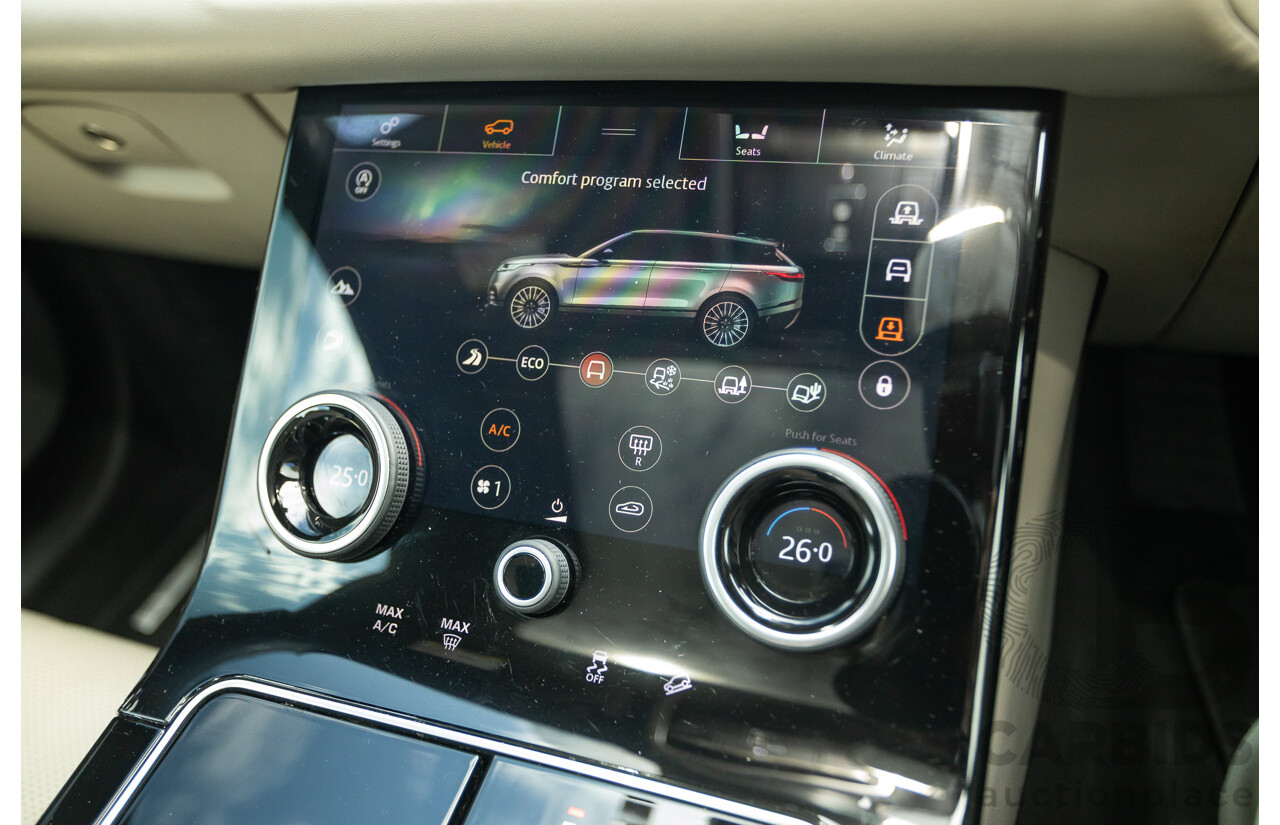 09/2017 Range Rover Velar D300 R-Dynamic SE (AWD) MY18 4D Wagon Santorini Black Turbo Diesel 3.0L