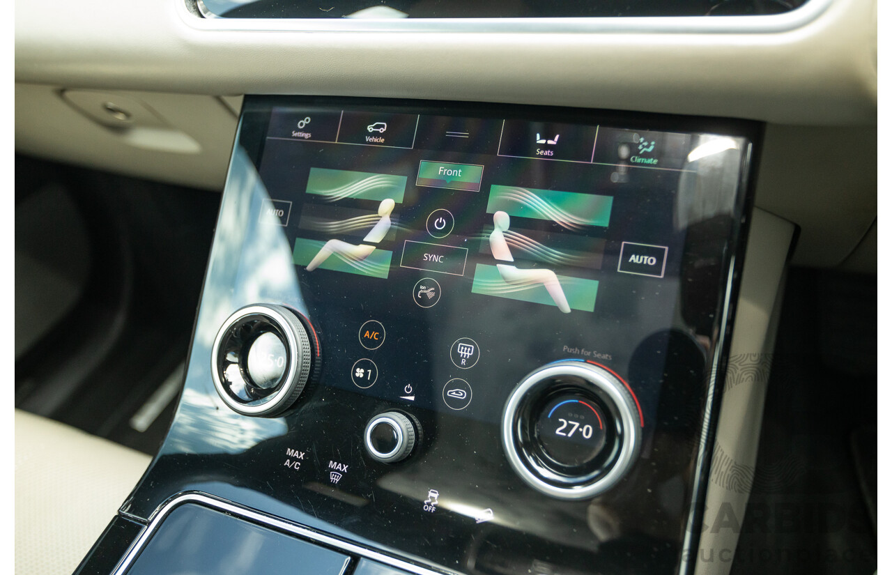 09/2017 Range Rover Velar D300 R-Dynamic SE (AWD) MY18 4D Wagon Santorini Black Turbo Diesel 3.0L