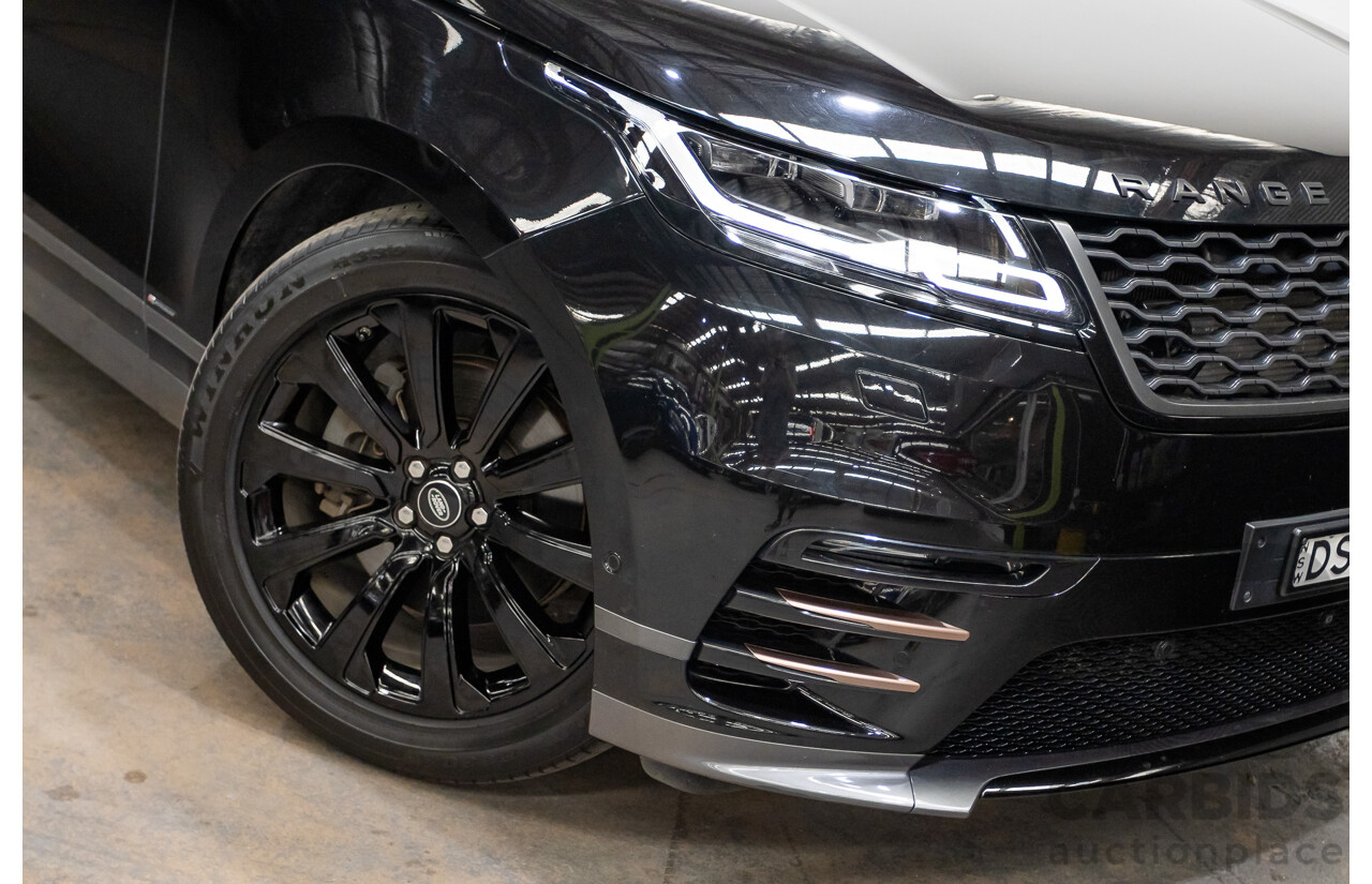 09/2017 Range Rover Velar D300 R-Dynamic SE (AWD) MY18 4D Wagon Santorini Black Turbo Diesel 3.0L