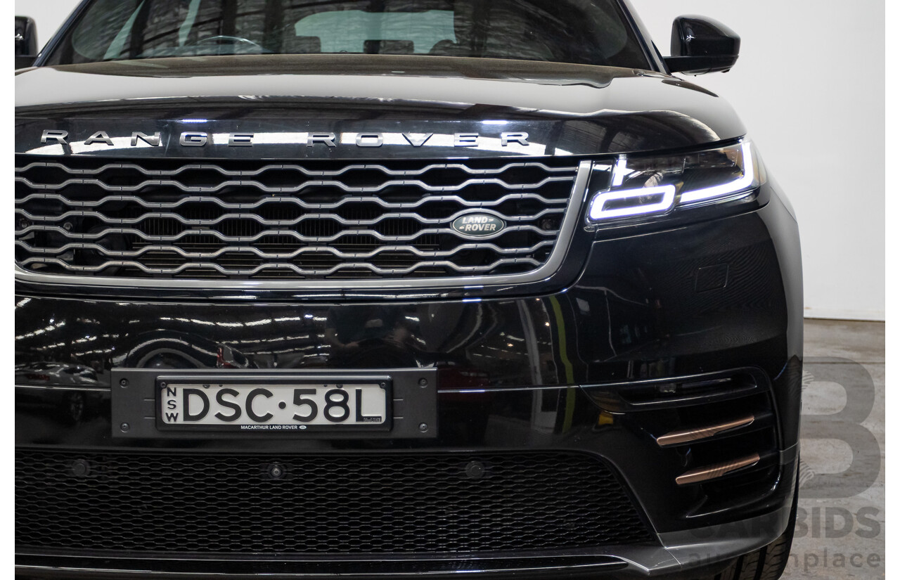 09/2017 Range Rover Velar D300 R-Dynamic SE (AWD) MY18 4D Wagon Santorini Black Turbo Diesel 3.0L