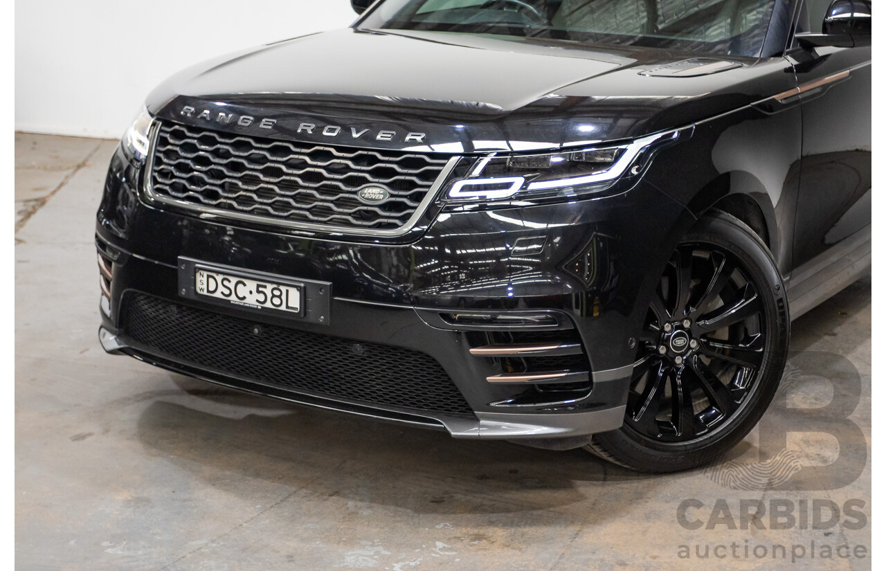 09/2017 Range Rover Velar D300 R-Dynamic SE (AWD) MY18 4D Wagon Santorini Black Turbo Diesel 3.0L