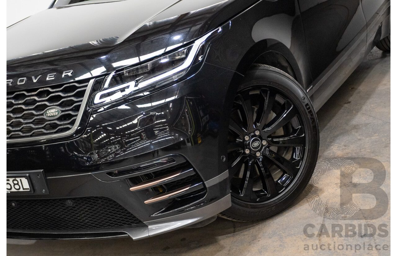 09/2017 Range Rover Velar D300 R-Dynamic SE (AWD) MY18 4D Wagon Santorini Black Turbo Diesel 3.0L