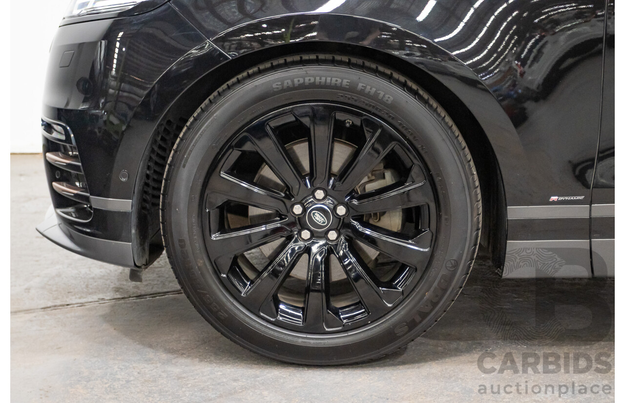 09/2017 Range Rover Velar D300 R-Dynamic SE (AWD) MY18 4D Wagon Santorini Black Turbo Diesel 3.0L