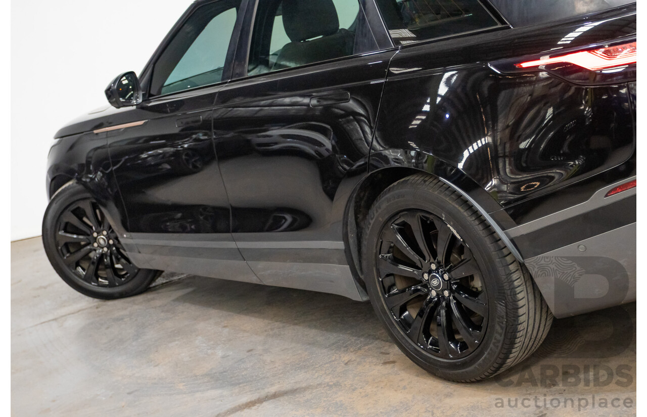 09/2017 Range Rover Velar D300 R-Dynamic SE (AWD) MY18 4D Wagon Santorini Black Turbo Diesel 3.0L