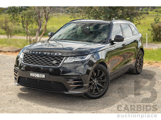 09/2017 Range Rover Velar D300 R-Dynamic SE (AWD) MY18 4D Wagon Santorini Black Turbo Diesel 3.0L