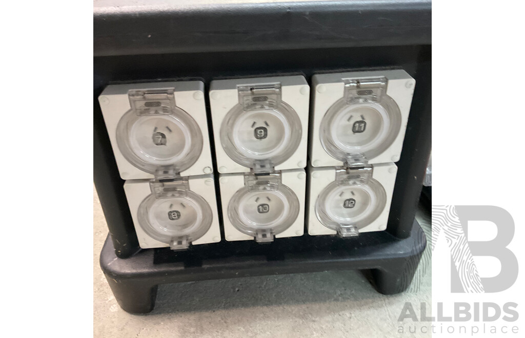 Portable Power Distribution Box and Pallet of Party Eletric Equipment - Untested