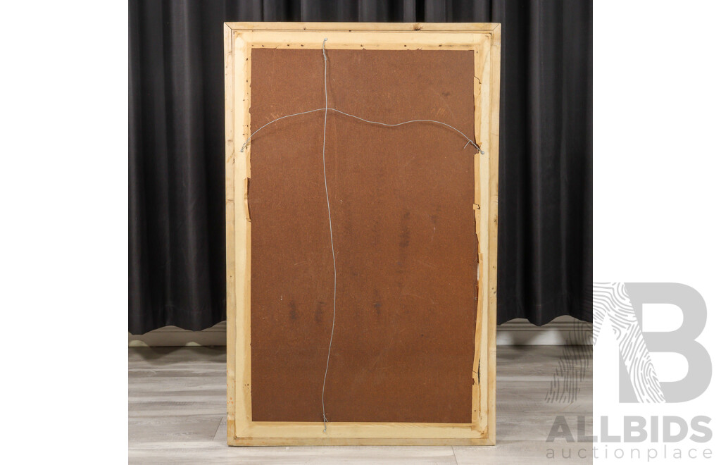 Vintage Bevelled Edge Mirror in Rustic Pine Frame