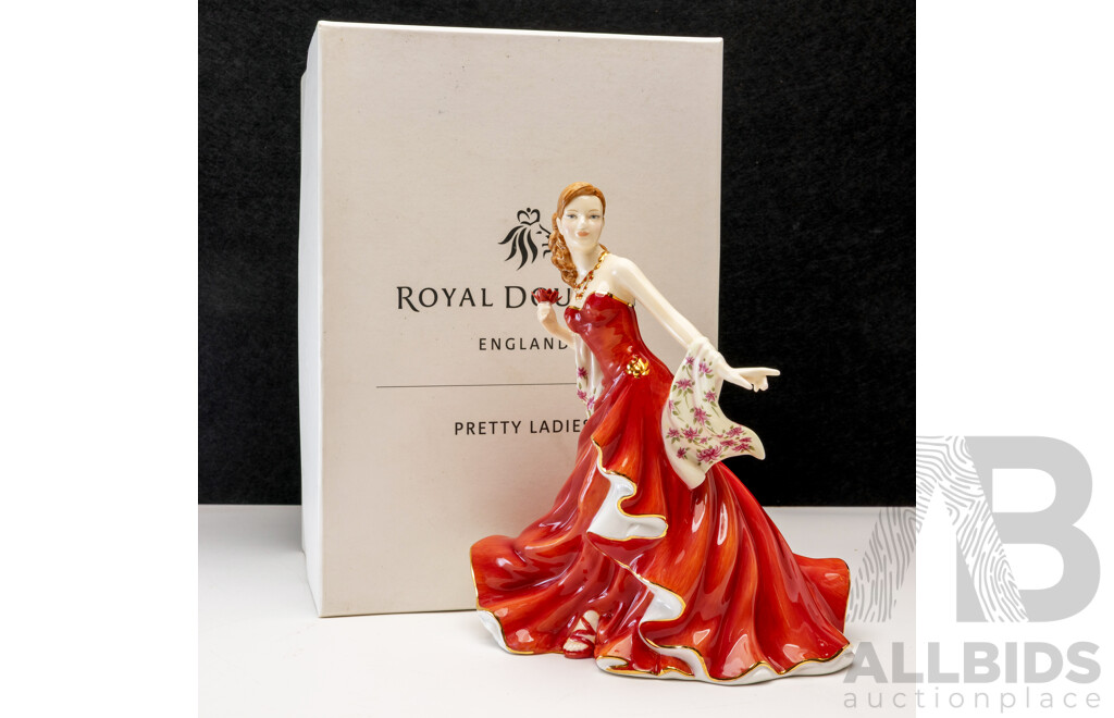 Boxed Royal Doulton 'Lady Telopea' Figure From the Pretty Ladies Series