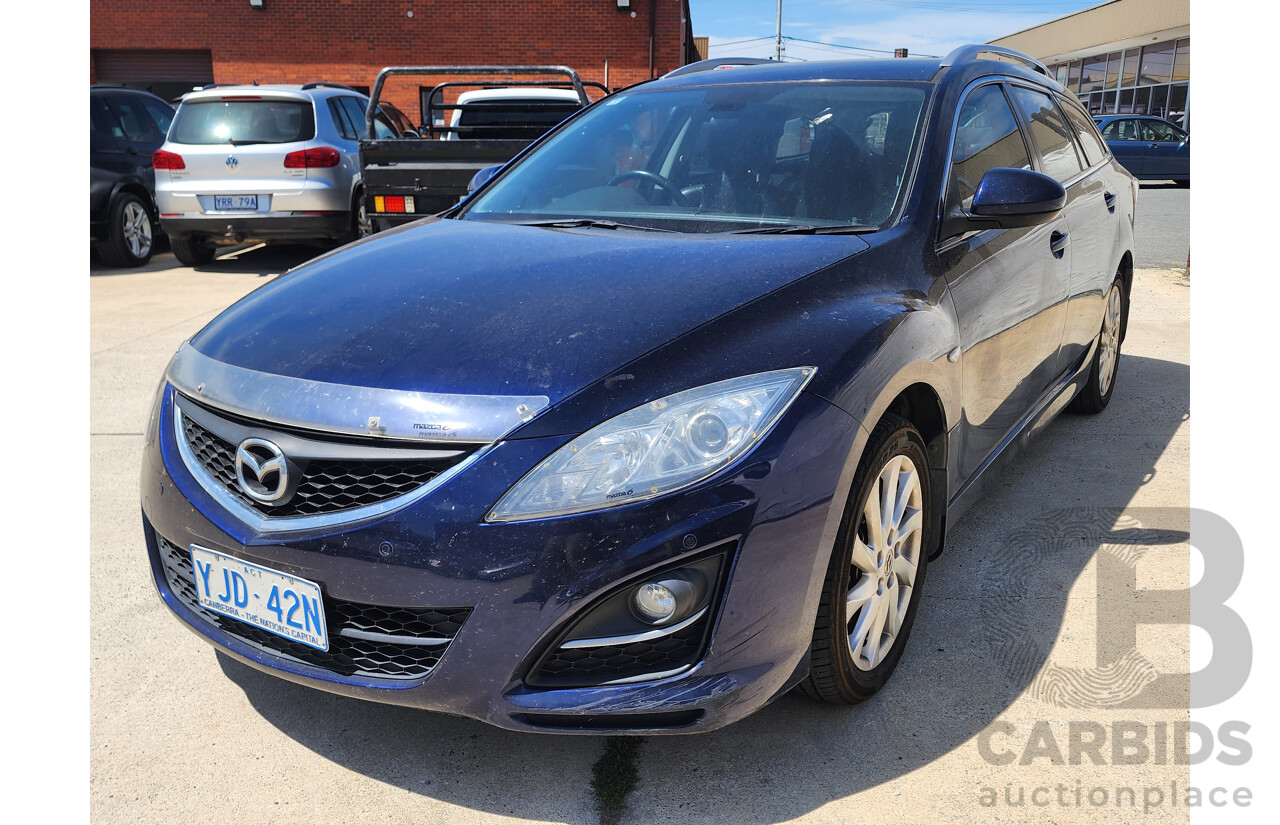 7/2012 Mazda Mazda6 Touring GH MY11 4d Wagon Blue 2.5L