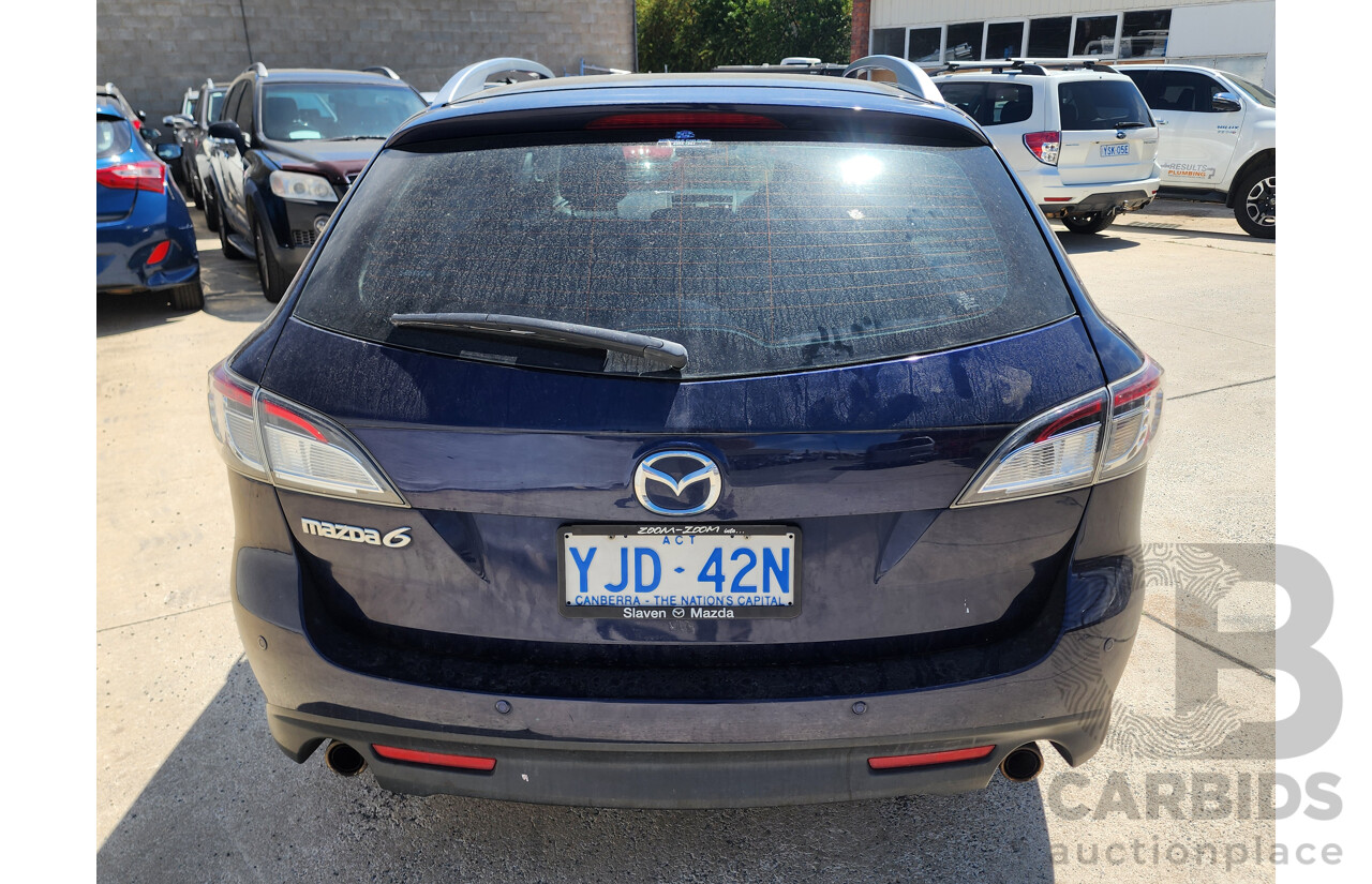 7/2012 Mazda Mazda6 Touring GH MY11 4d Wagon Blue 2.5L