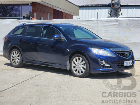 7/2012 Mazda Mazda6 Touring GH MY11 4d Wagon Blue 2.5L