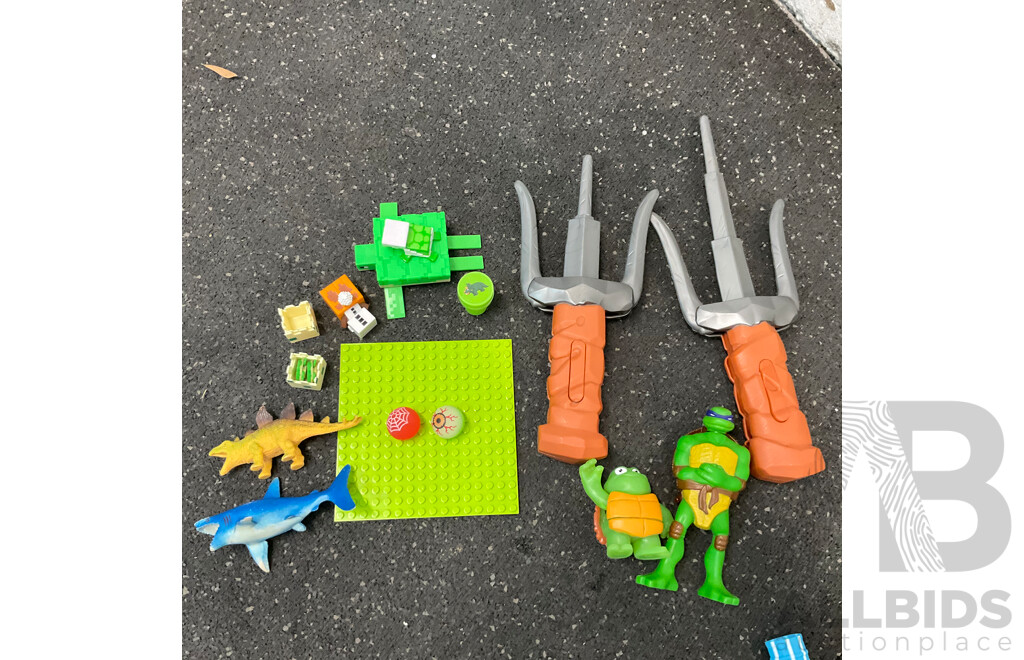 Mixed Lot - Kids' Toys, Carry Bag, Notebook, and More