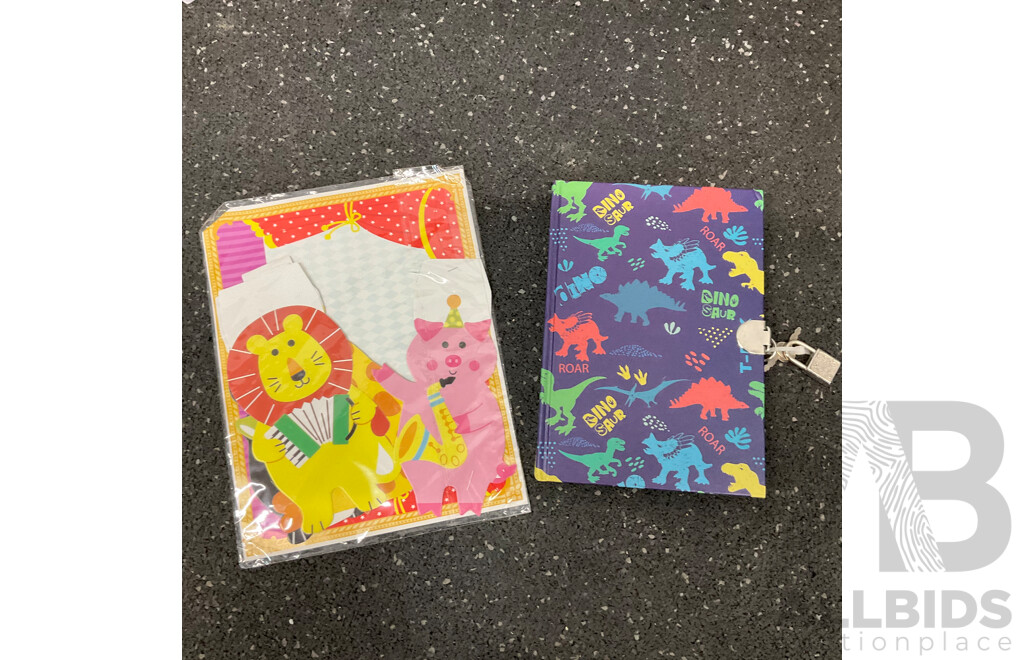 Mixed Lot - Kids' Toys, Carry Bag, Notebook, and More