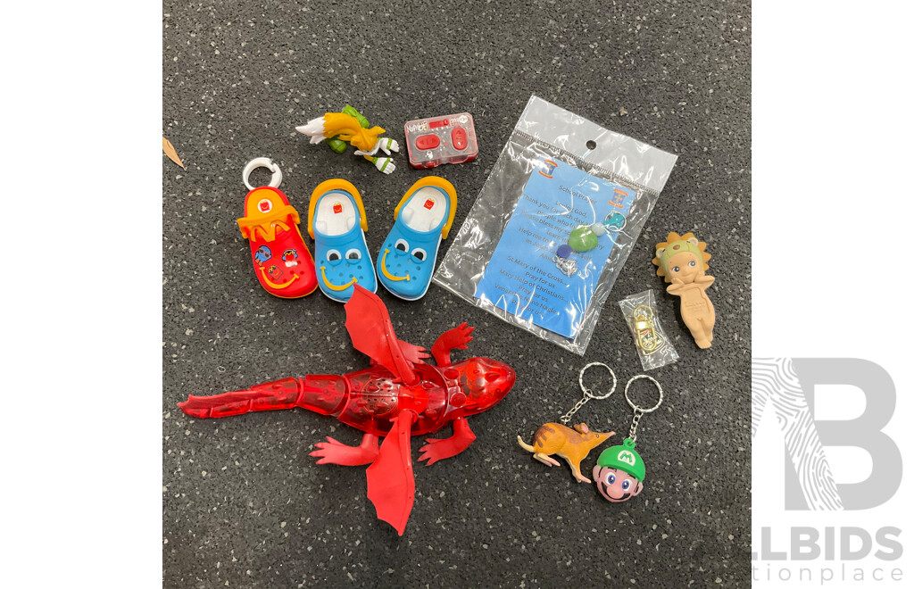 Mixed Lot - Kids' Toys, Carry Bag, Notebook, and More