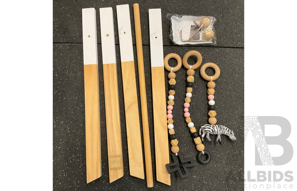 Plum Sand & Water Table & Wooden Climbing Frame & ARABELLA + AUTUMN Play Gym