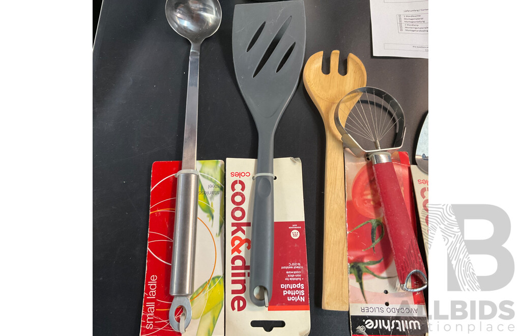 Assorted Household Items Includes Electric Car Washing Machine, Outdoor Light and More