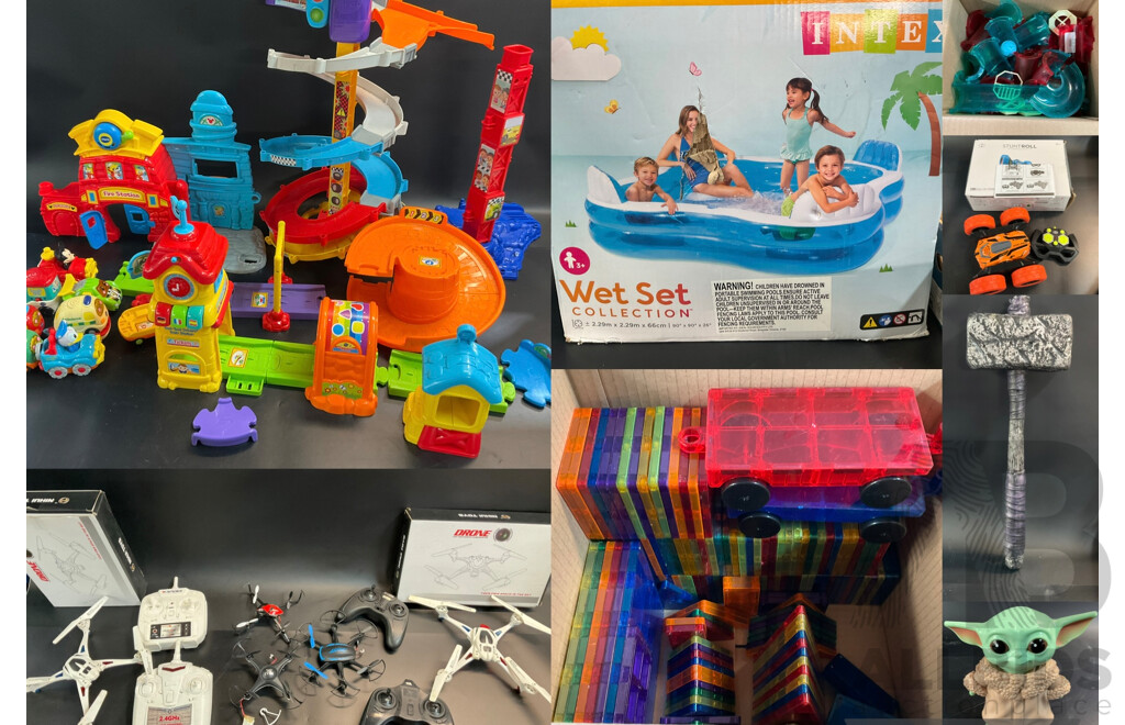 Assorted Build Yourself Toys, Drones, and More