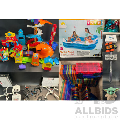 Assorted Build Yourself Toys, Drones, and More