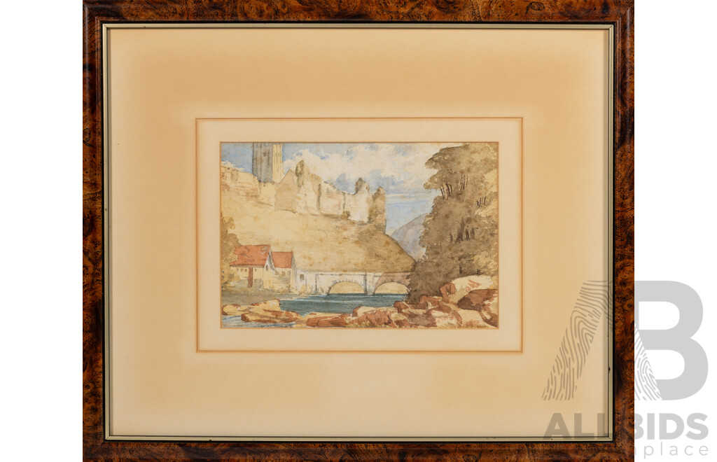 Artists Unknown (20th Century), Pair of Three Wonderful Landscapes, Original Vintage Watercolours, 39 X 46 Cm (frames) (3)