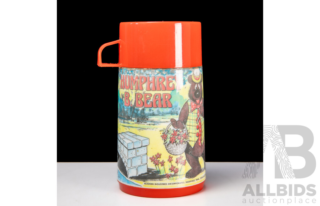 Retro Aladdin Humphrey B Bear Thermal Bottle c1965