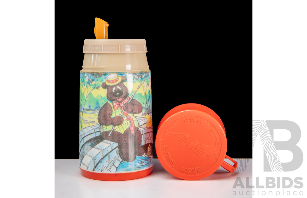 Retro Aladdin Humphrey B Bear Thermal Bottle c1965