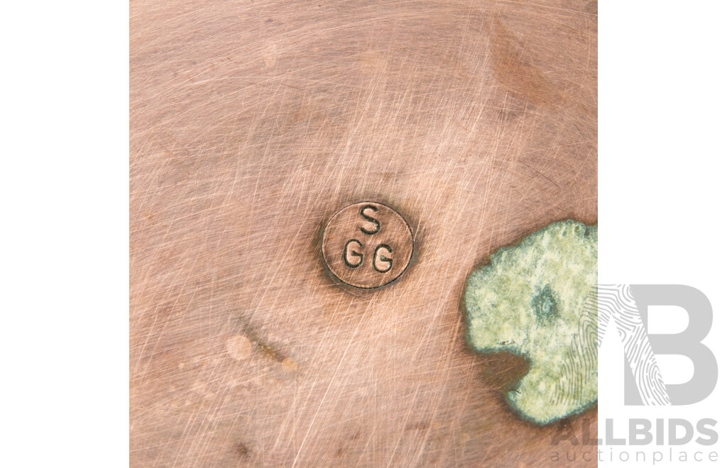 Antique Large Copper Tankard, Marked SGG